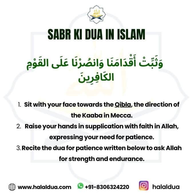 sabr ki dua