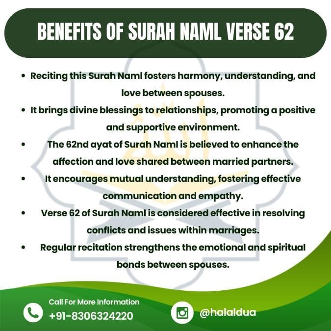 surah naml ayat 62 benefits